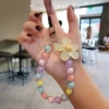Mobile phone chain 004-mi colorful beads