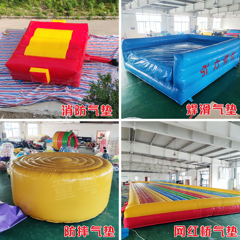 インフレータブル消防安全救命エアマット、高所作業保護、工事現場安全落下防止エアマット、インフレータブル消防エアマット