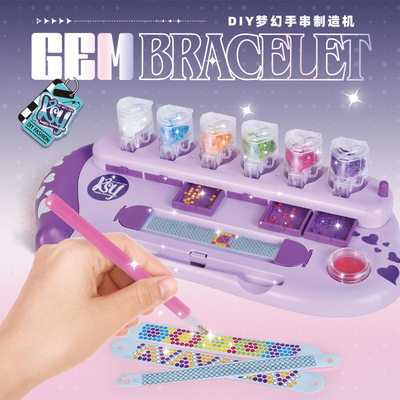 new pattern Cross border Amazon children Puzzle originality weave Hand rope girl Play house Jewelry Toys wholesale