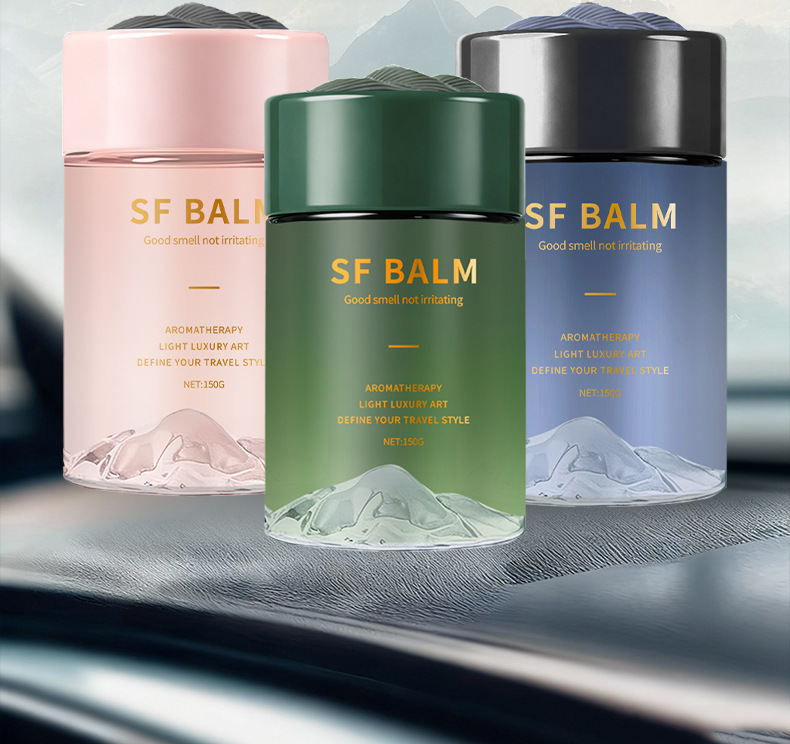 New high-end car air freshener, long-lasting deodorizing solid fragrance balm for cars and bedrooms