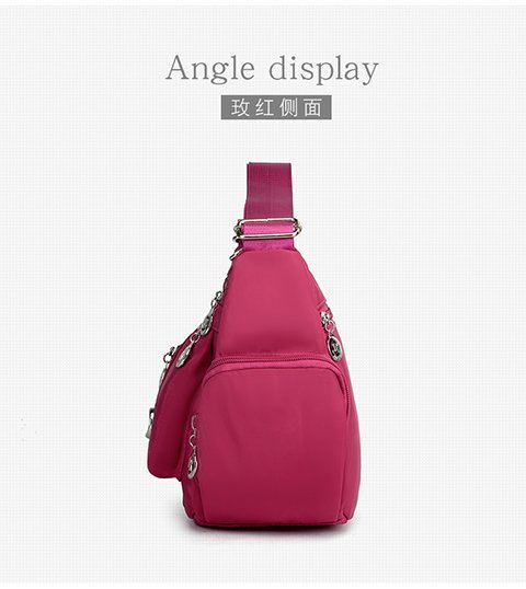 New multi-layered nylon bag, casual single-shoulder crossbody bag, trendy women's crossbody bag, cross-border one-piece delivery worldwide undefined