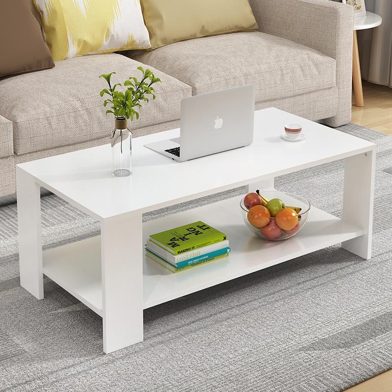 Mesa de centro simple Sala de estar Mesa de centro simple Envío gratis Mesa de té pequeña ensamblada rectangular de madera Fuente de la fábrica Una pieza al por mayor