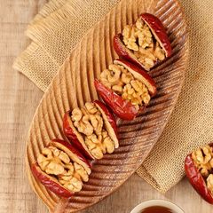 Stapled Jujube Walnut Wholesale Distribution 500g Walnut Jujube Office Snacks Xinjiang Hotan Jujube Walnut Kernels