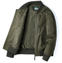 飞行夹克男水洗夹克外套棒球领休闲夹克大码外套飞行员外套男