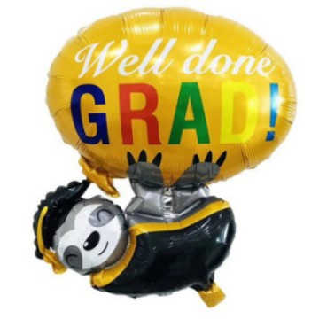 Cruz-frontera graduación fiesta decoración globo graduación temporada diseño médico sombrero dibujos animados globo de aluminio graduación celebración traje celebración