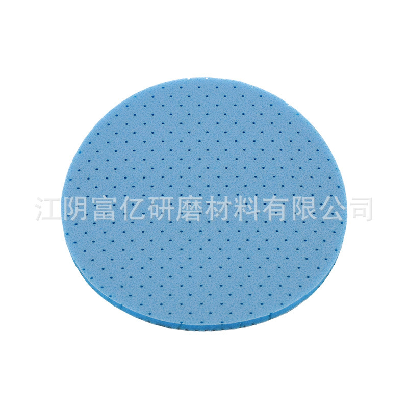 正品3M蓝色海绵砂纸6寸金字塔砂碟打磨圆片汽车美容抛光海绵砂|undefined