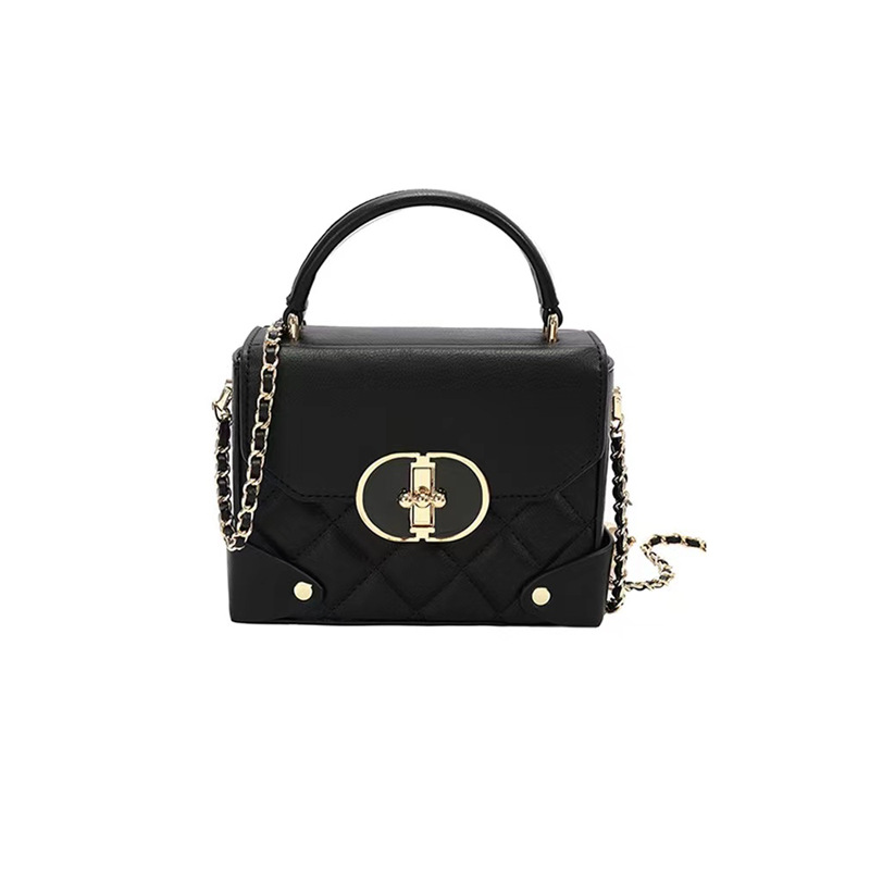 Elegant Symphony 2023 New Small Square Women's Premium Handheld Box Western Chain Crossbody Bag_voghion.com
