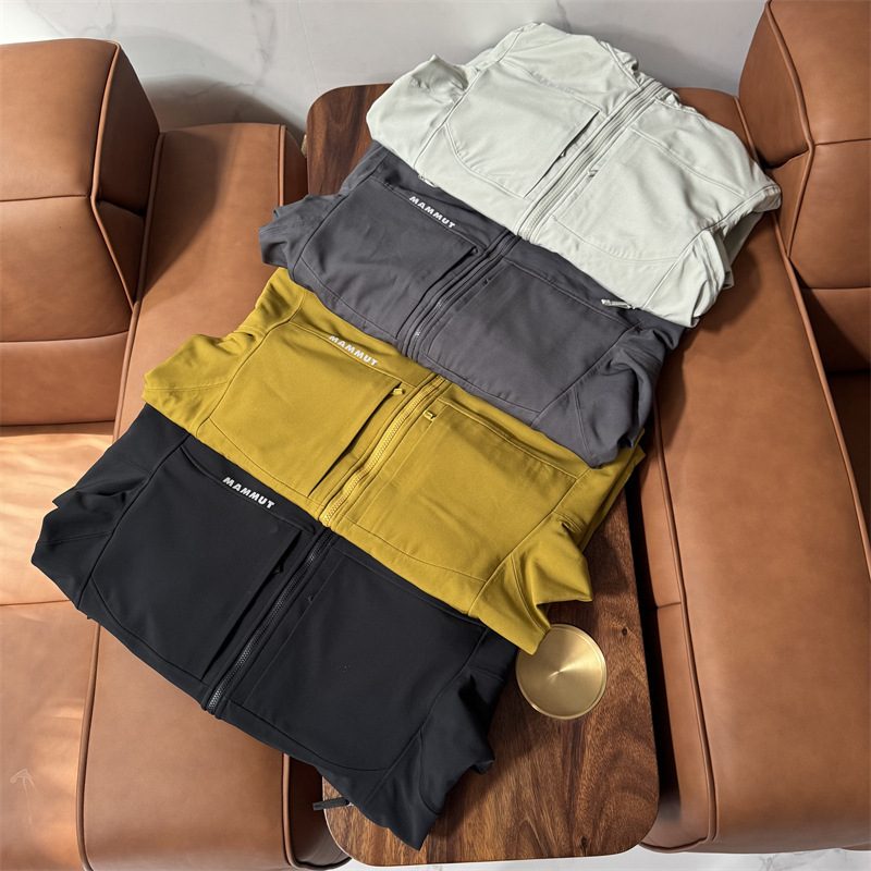 Mammoth Autumn Windproof Fully Laminated Jacket Waterproof Breathable All-Weather Outdoor Softshell Hooded Jacket