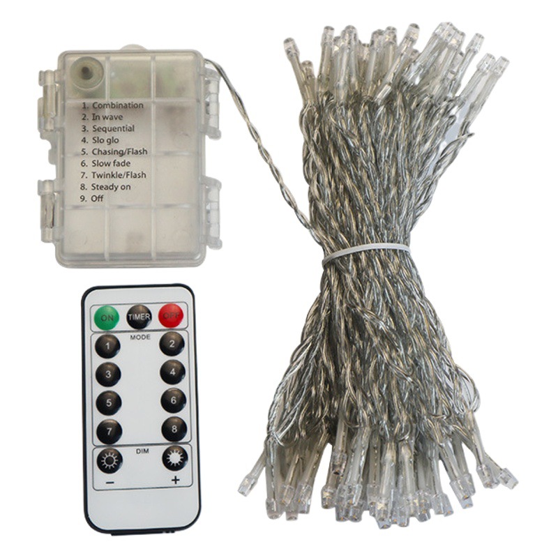 N ° 5 batería LED luces de colores luces intermitentes luces de cadena acampar al aire libre pequeñas luces de colores luces decorativas de vacaciones al por mayor