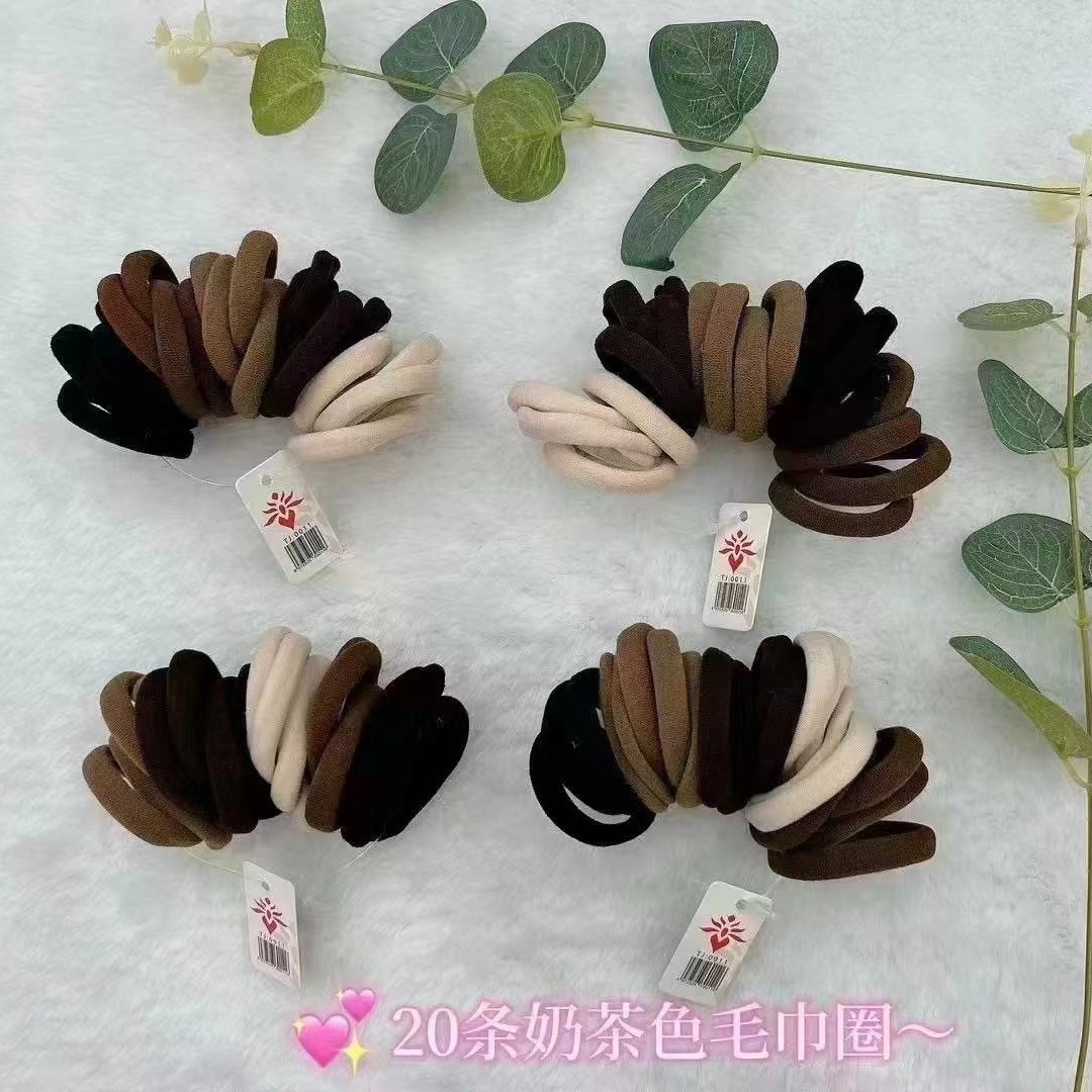 Gomas para el pelo coreanas – alta elasticidad, 8 unidades por pack, calidad económica