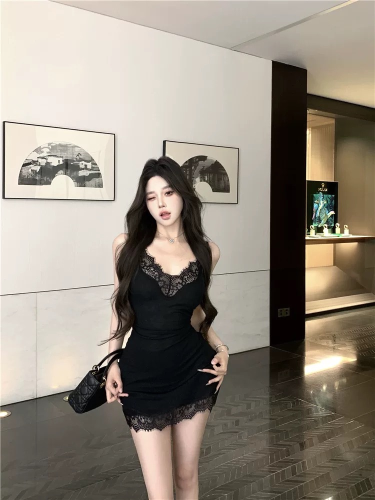 Lace sexy summer dress for side table