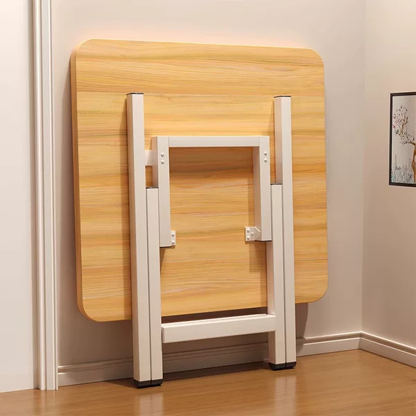 Simple Foldable Small Square Dining Table for Home Use, Study, Rental Apartment, Dormitory, Small Apartments, Portable Dining Table, Minimalist Design