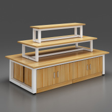 超市中岛展示柜化妆品台鞋子展示架文具货架展示台母婴店堆头