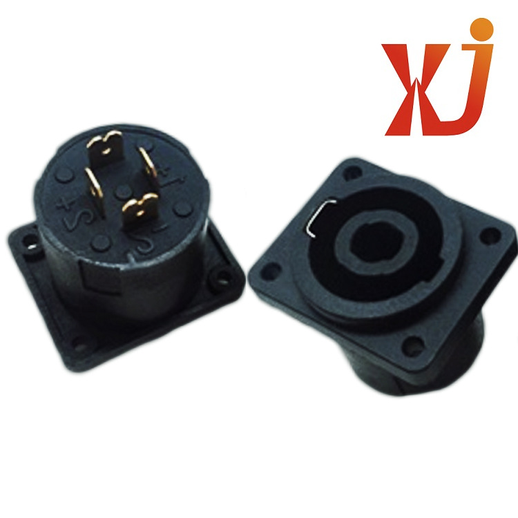 方形SPEAKON插头  批发音响SPEAKON   大电流音响卡侬连接器