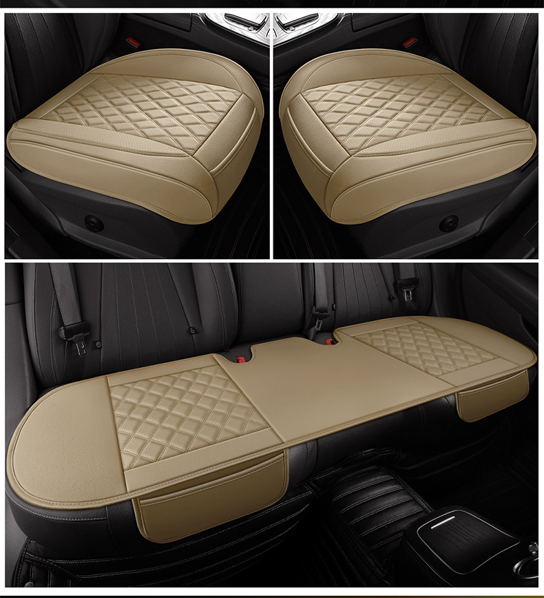 Car Seat Cushion, Breathable and Wear-Resistant Seat Cushion, Full Leather, Universal for All Seasons, Car Seat Cushion, Car Ventilated Seat Cushion