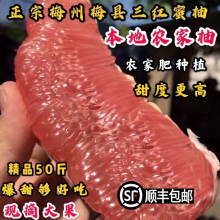 顺丰50斤梅州三红柚红肉蜜柚白心白肉柚子现摘新鲜当季孕妇红心20