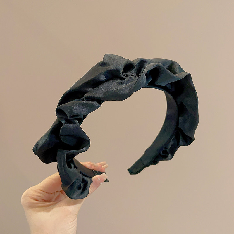 Diadema alta para mujer, nueva colección 2026, accesorio para el cabello estilo Chanel francés, elegante banda ancha para el cabello.