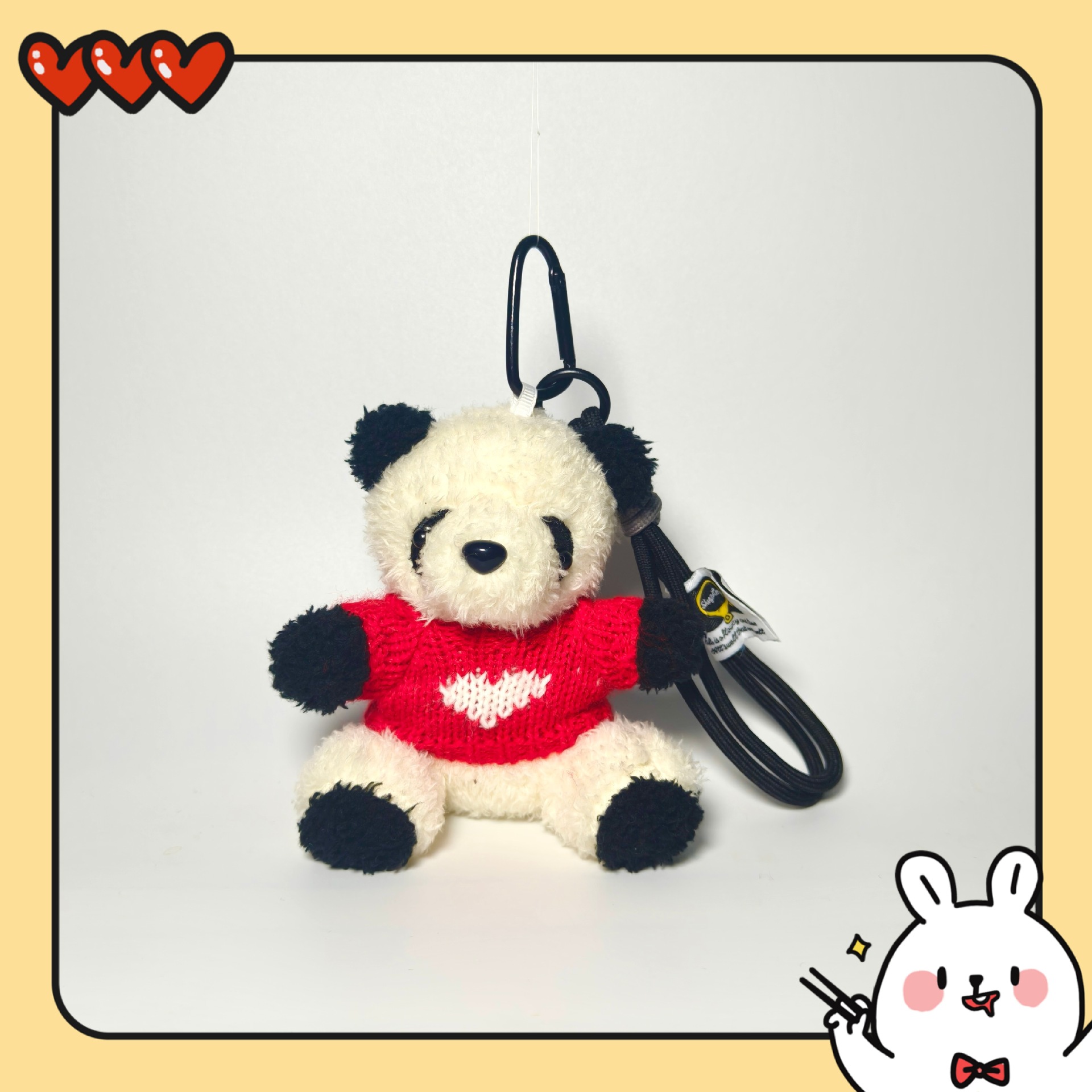 Colgante de peluche joyería panda lindos llavero llavero bolsos colgante regalo creativo dibujos animados
