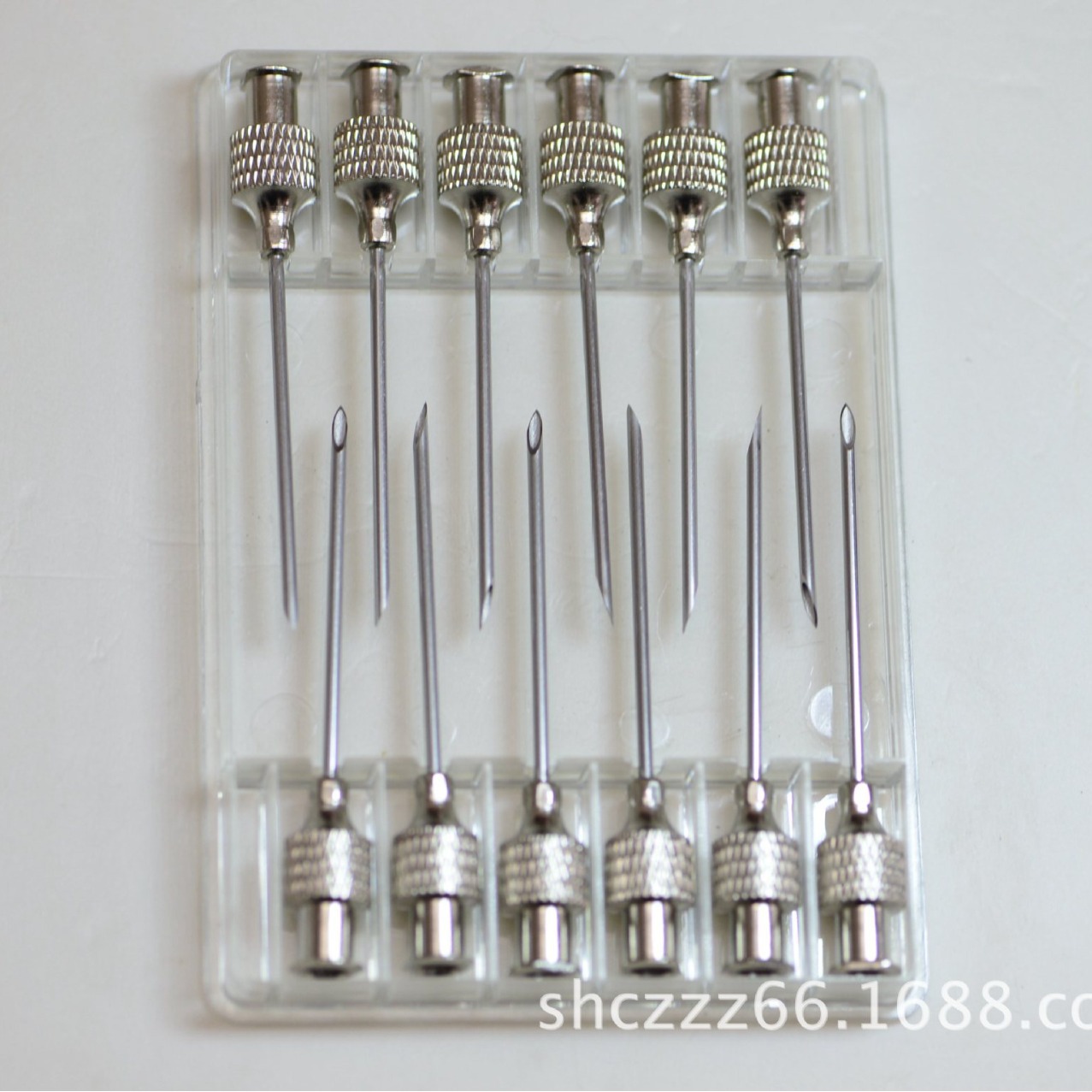 Aguja veterinaria con base de knurling Longitud expuesta 10MM - 50MM Aguja de inyección con base de knurling