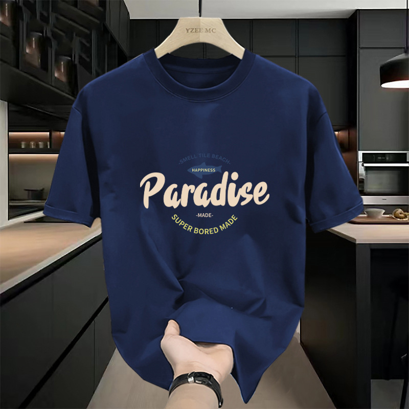 Summer trend cotton T-shirt for students