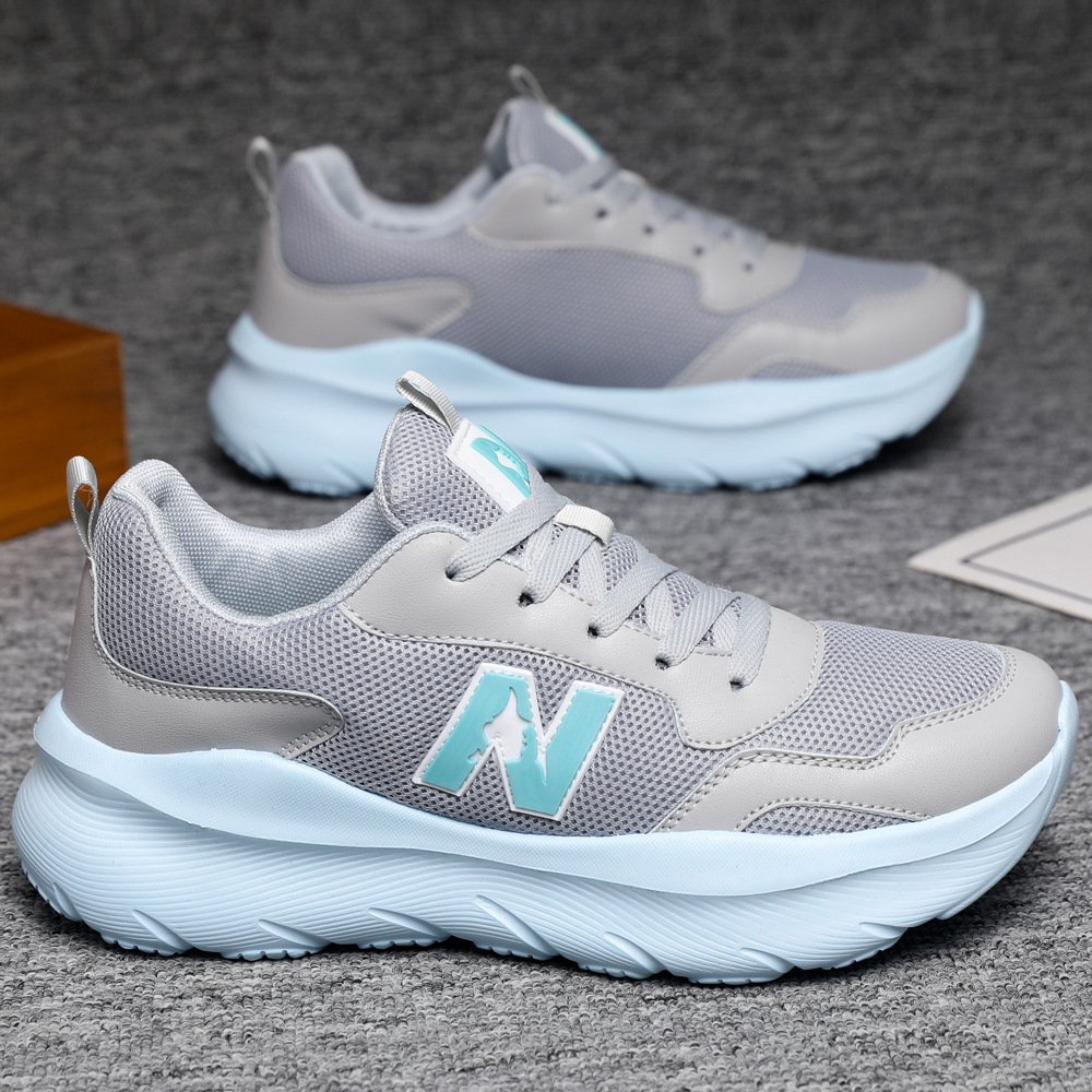 Vivo estilo caliente pareja zapatos deportivos casuales suela gruesa zapatos para correr ultraligeros hombres y mujeres con suela suave transpirable zapatos de moda para hombres y mujeres