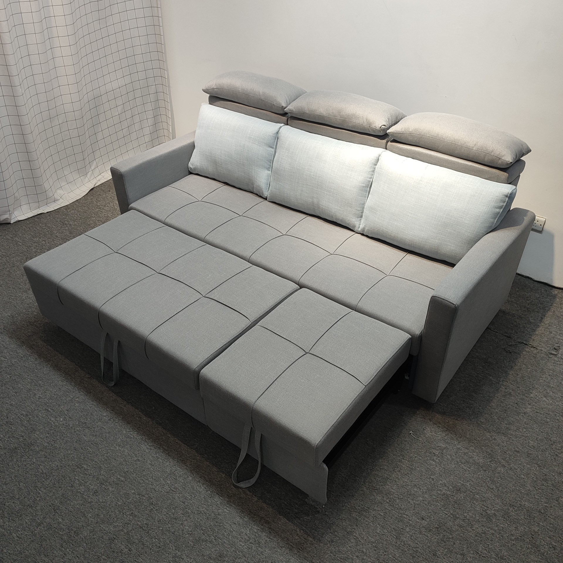 Sofá multifuncional de casa pequeña sala de estar apartamento sin lavado tecnología sofá cama de terciopelo moderno simple peinado de aire