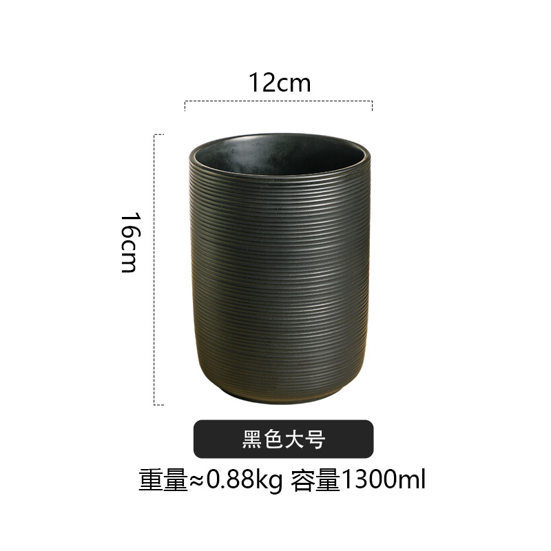 barril de cerámica simple dibujado para palillos de almacenamiento para utensilios de cocina domésticos barril de almacenamiento para palillos de almacenamiento para palillos de almacenamiento para palillos