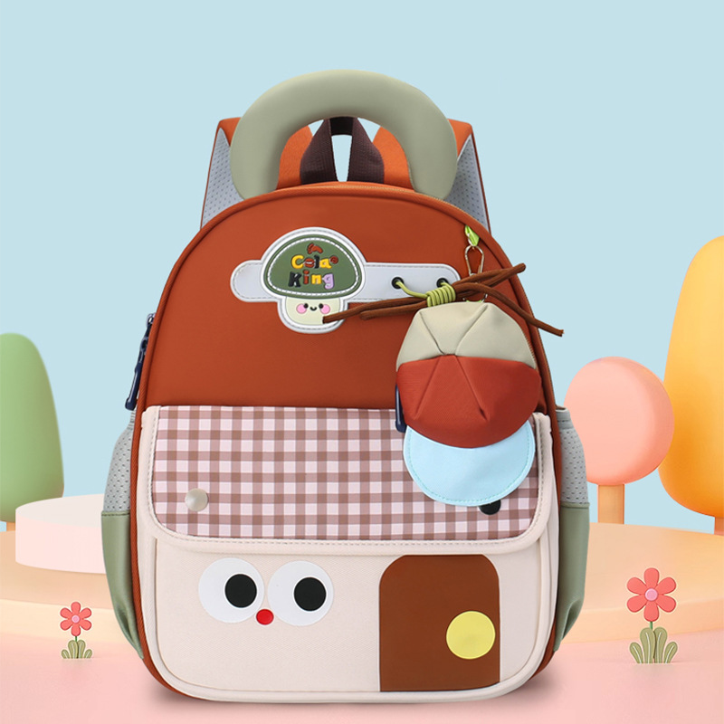 Mochila de jardín de infantes nuevo niño de dibujos animados 3 años 5 años mochila de preescolar transpirable clase grande mochila de niña pequeña