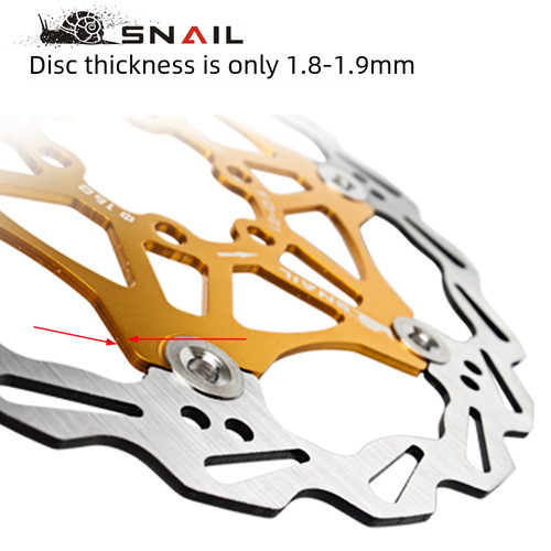 SNAIL Floating Disc Brake Pads for Mountain Bikes - 160/180/203MM Ultra-Light Six-Pin Brake Disc