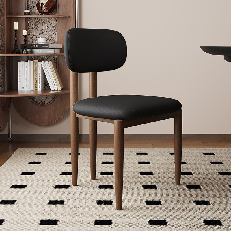 Walnut + piel negra