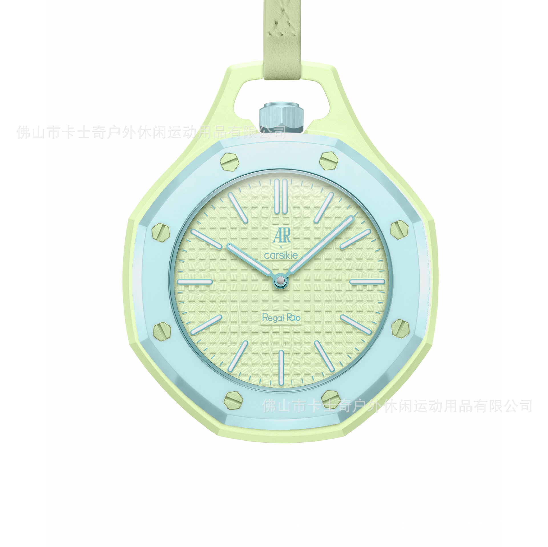 AP Cross-Border Co-Brand Reloj de bolsillo nuevo reloj de cuarzo de dopamina ligero resistente al agua de moda simple reloj unidireccional