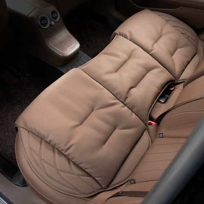 Bmw, Audi, Summer Seat Cushion Cover — Seat cushion, seat cover - perforated-nappa-leather-chestnut-brown-rear-seat-cushion-leaflet
