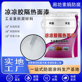 凉凉胶隔热涂料 底漆面漆承接 烟囱管道隔热防腐漆热反射隔热涂料