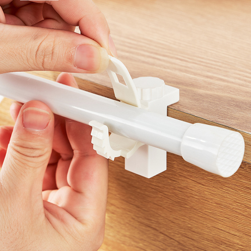 Japanese KM creative adjustable hook adjustable rod hanging clip hanging rod hanging rack Holder 2 pack