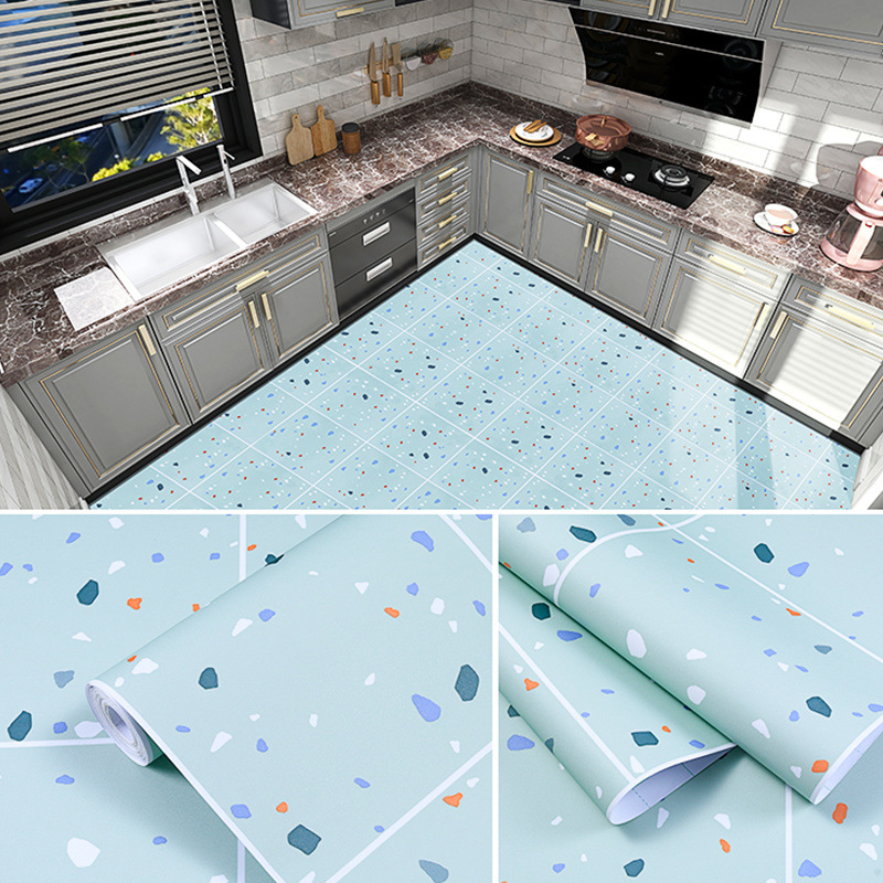 Pegatinas gruesas para el suelo del baño, pegatinas para el baño, la cocina y el dormitorio, pegatinas autoadhesivas para el suelo del inodoro, venta al por mayor de fábrica image 11