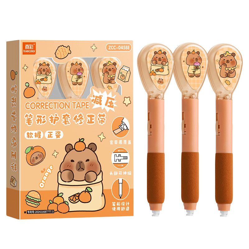 corrección de forma de pluma correa corrección de estudiantes correa de corrección correa de cambio portátil de gran capacidad asequible con estilo de pluma suave cambio de caracteres