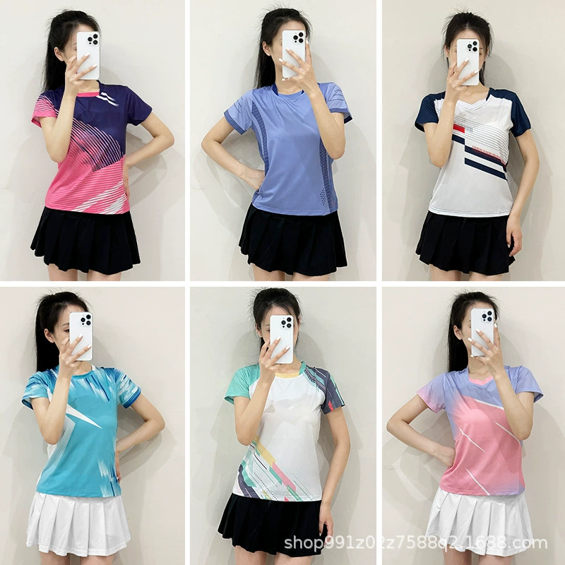 2025 новый бадминтонный костюм для женщин, быстросохнущий волейбольный теннисный трикотаж для соревнований, спортивная форма команды, мужская летняя форма по индивидуальному заказу