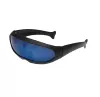 Plastic joint-black frame blue reflective