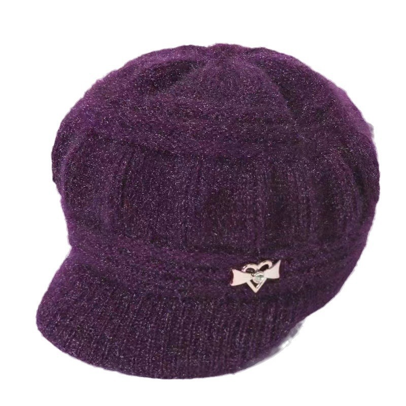 Otoño y invierno nuevos sombreros de mediana edad, sombreros de lana de punto para mujeres, sombreros de lana de terciero, sombreros de protección de orejas calientes, sombreros de abuela image 6