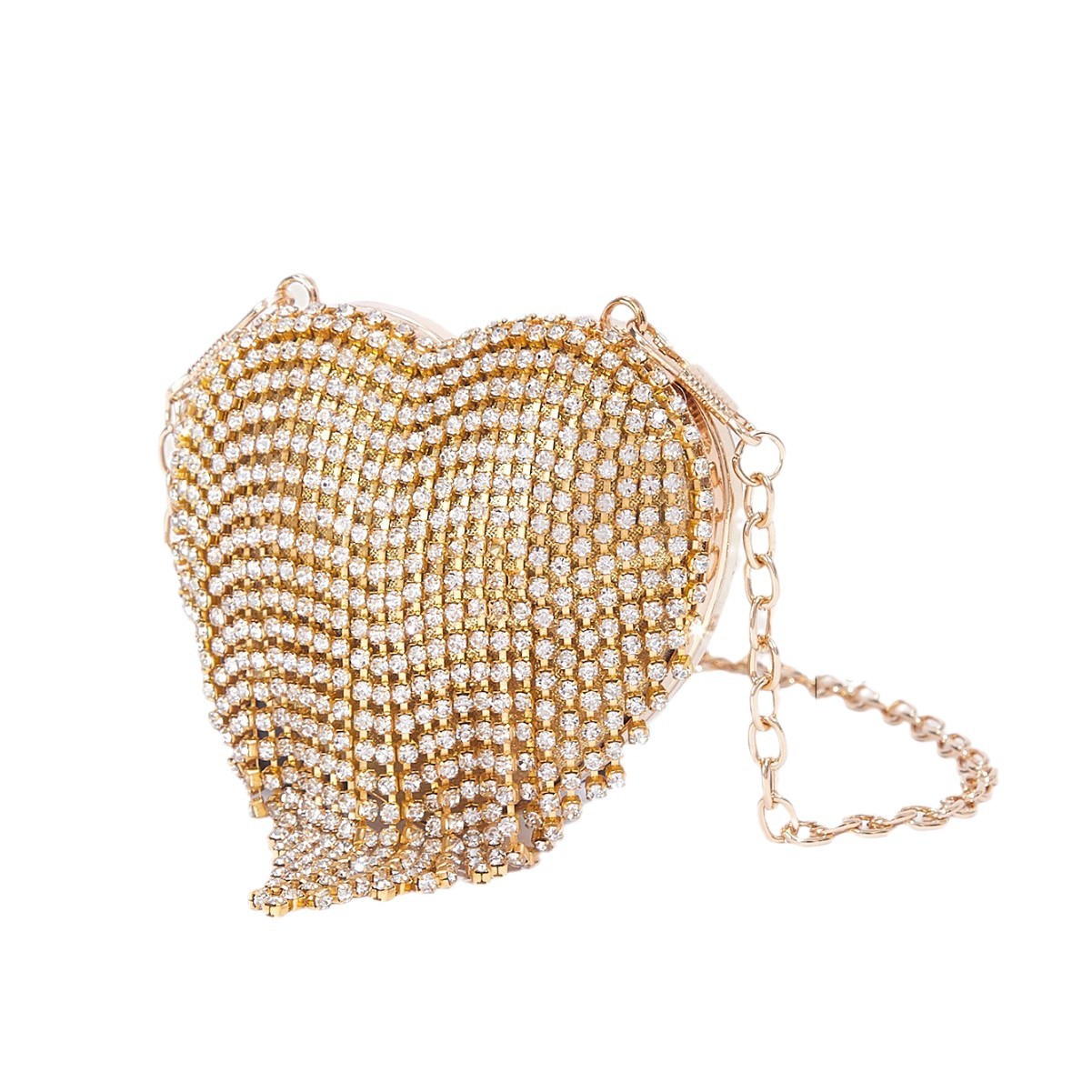 2024 neue Mini Geldbörse Diamant Herz Kette Party Abendkleid Tasche Frauen_voghion.com