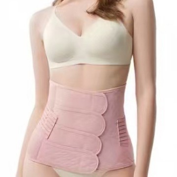 Two-Piece Set of Postpartum Belly Bands for Pregnant Women, Breathable Shaping Waistband for Summer Body Management