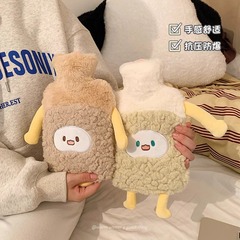 可爱毛绒热水袋女生暖脚注水暖水袋灌水大号加厚防爆暖手宝袋学生