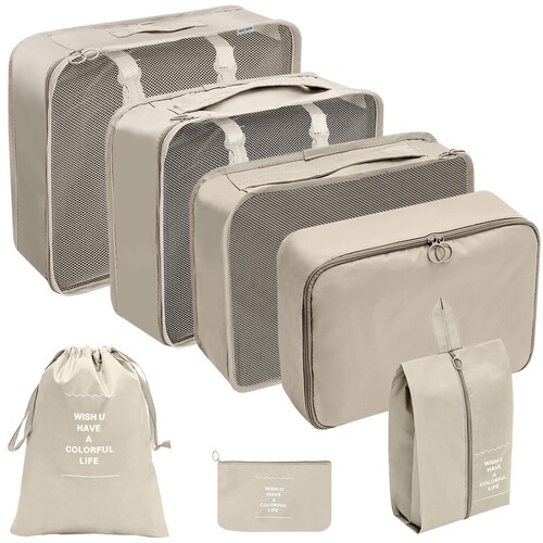 Amazon Cross Travel Storage Bag Set Travel Seven-piece Suitcase Clothing Organizer Storage Bag Storage Cover