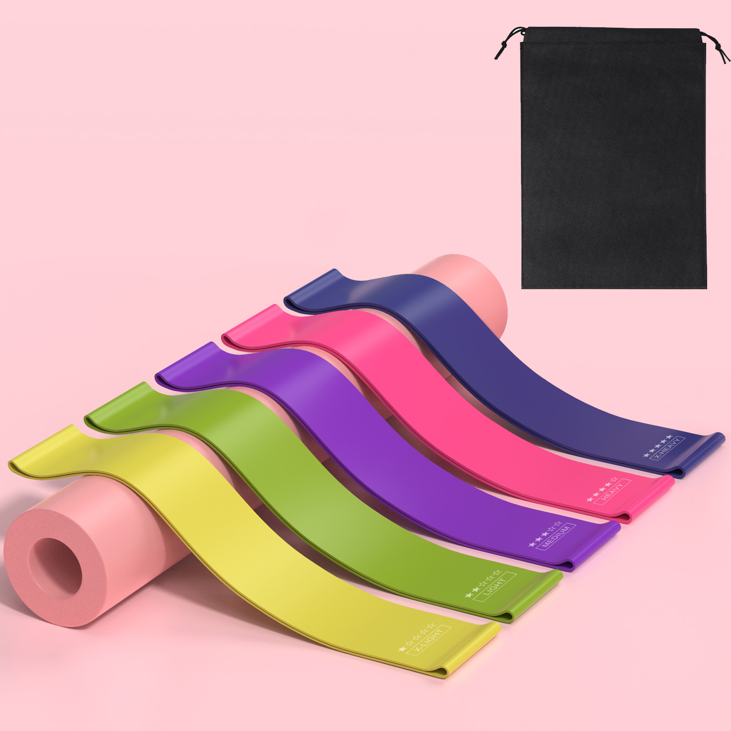 Cinturón de resistencia Cinturón de yoga Cinturón elástico Entrenamiento de fitness Cinturón de tracción de glúteos Ejercicio Sentadilla Baile Cinturón elástico Cinturón de estiramiento