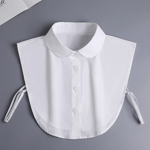 White Pointed Collar Compatible Collar for Children and Adults, Versatile Collar Decor for Autumn and Winter, Stand Collar Round Collar Compatible Collar for Blouses and Shirts