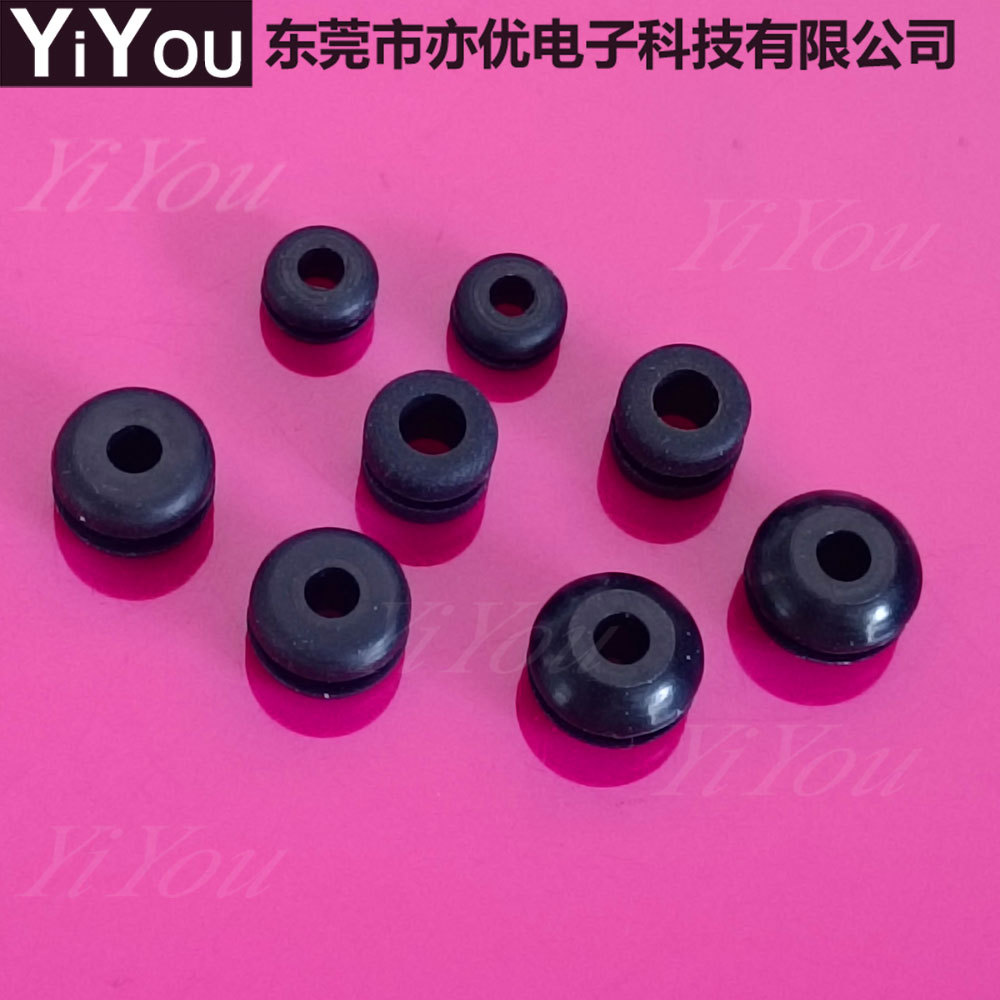 硅胶护线圈护线套 黑/白色硅胶双面护线圈耐高低温防护