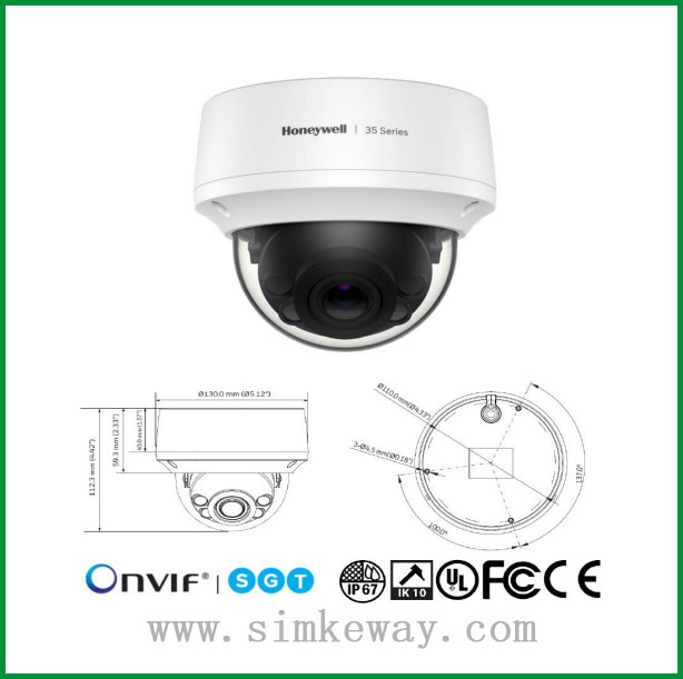 霍尼韦尔 HC35W45R3 高清红外MFZ镜头半球摄像机