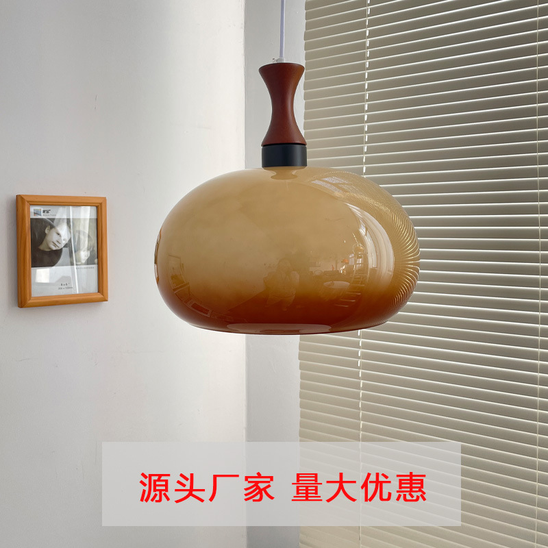 Retro Restaurant Chandelier, Medieval Bauhaus Swing Arm Caramel Chandelier, Bedroom Study Designer Bar Glass Lamps