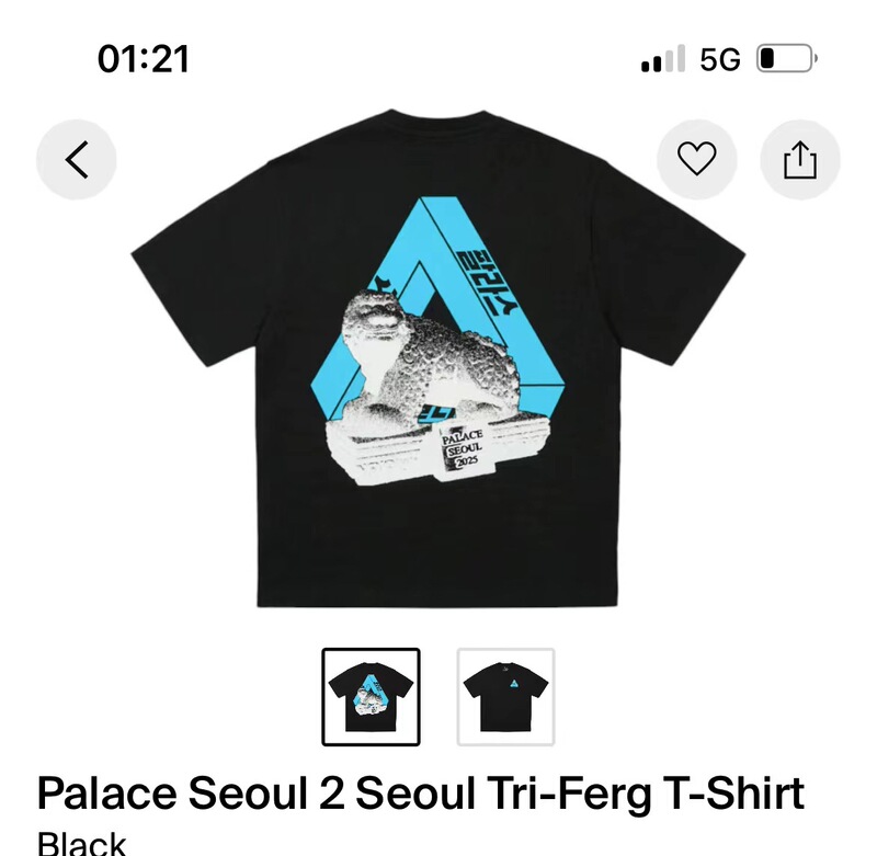 欧米の潮牌palace三角形双紗プリント高品質男女カジュアル半袖tシャツ|undefined