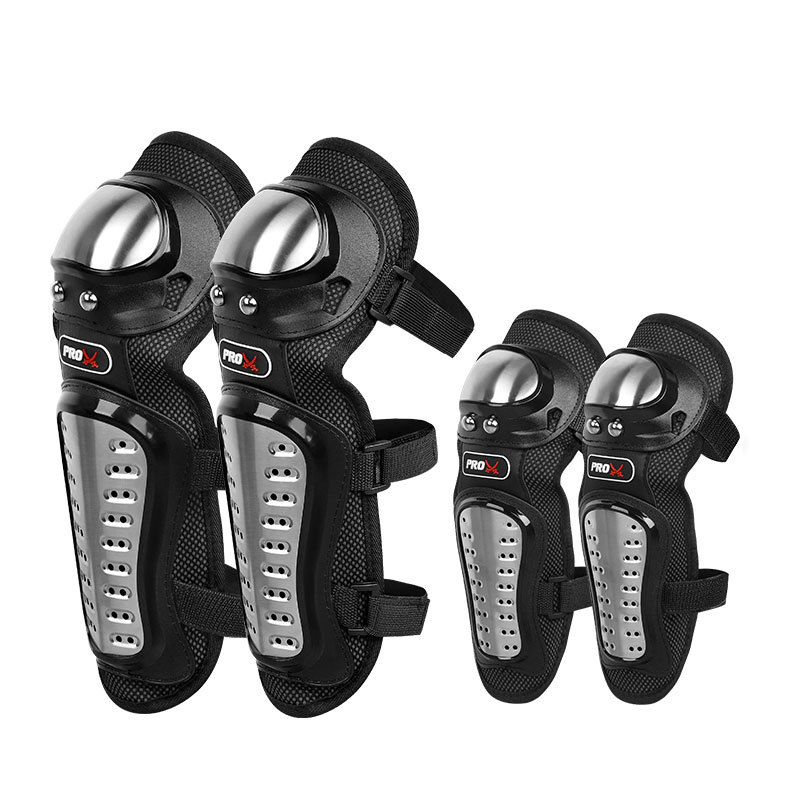 Stainless Steel Motorcycle Protective Gear Four Piece Set Knee And Elbow Pads For Rider And Driver Anti-Fall Equipment For Men Off Road_voghion.com